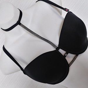 New w/Tag La Senza Bra Size 38 B Black w/ Choker